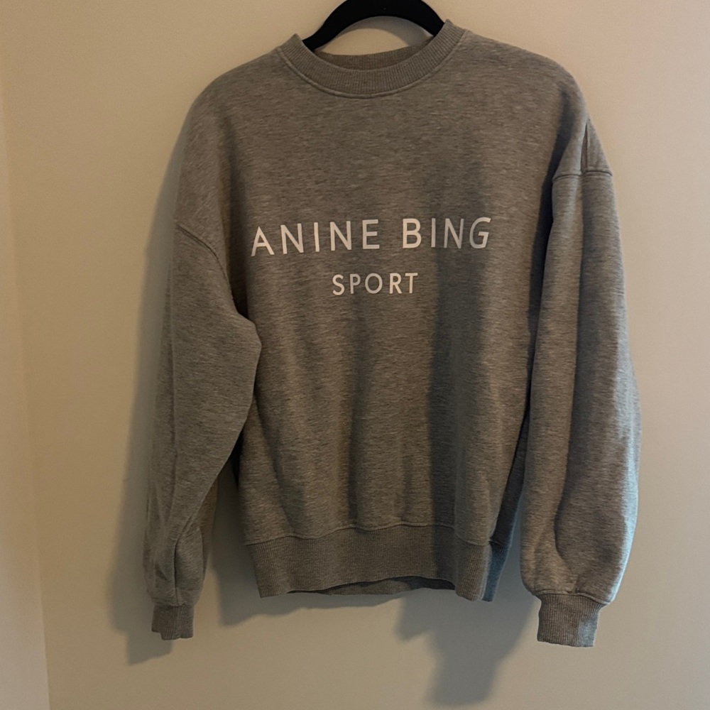 Anine Bing Sport  Grey Crewneck Sweatshirt